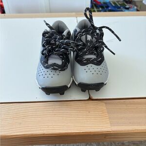 Nike Kids Gray and Black Athletic Shoes